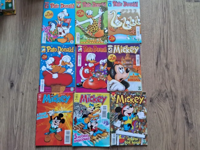 REVISTAS DISNEY - LOTE COM 21: ZÉ CARIOCA, PATO DONALD, MICKEY E MARGARIDA
