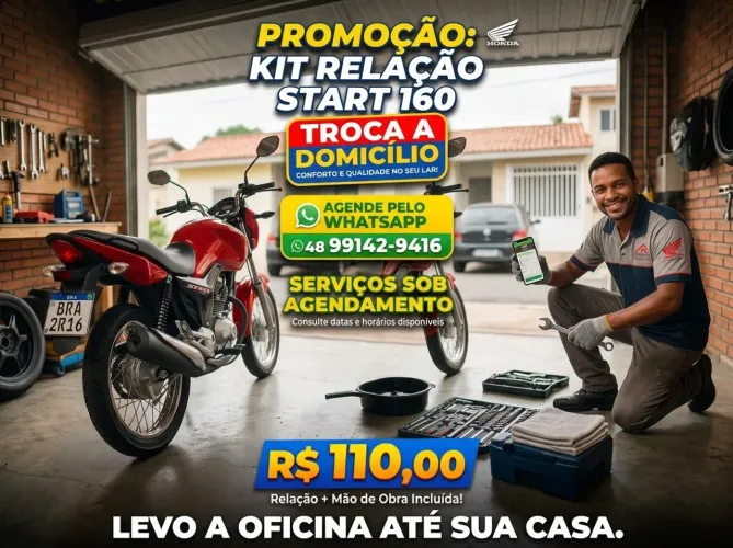 Troca de relação: start, Titan 160