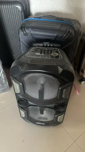 Caixa de Som Amplificada Frahm TF 600 BT - 900W Potente (Bateria Interna)