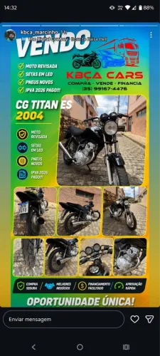Está moto nova