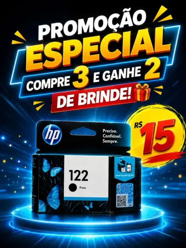 CARTUCHO HP N°122 ORIGINAL (VÁZIO)