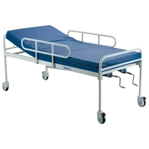 Cama Hospitalar Dellamed 2 Manivelas + Colchão Hospitalar Novo