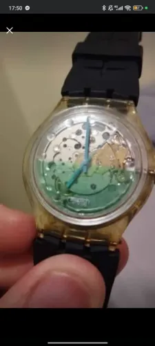 Relógio Swatch Automatic BIG DROP SAK127 (1997) funcionando sem a pulseira original.<br><br>