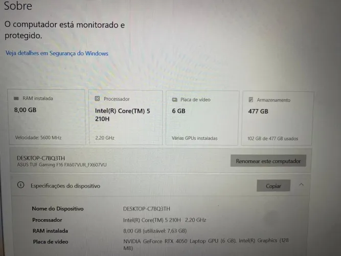 Vendo Notebook
