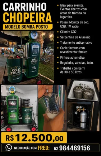 Carrinho Bomba Chopp