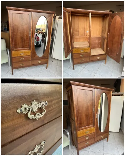 Guarda roupa Antigo - Restaurado Imbuia - Entrego 