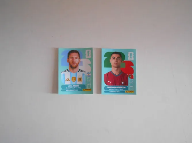 Figurinhas Messi e CR7 2026
