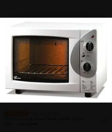 forno elétrico fischer hot grill line bancada 44l 220v