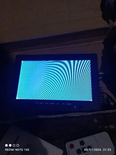 Monitor TFT LCD 7" 12V/24V para Câmera de Ré ou CFTV
