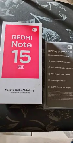 Redmi note 15 5G 256GB/16RAM Câmera 4k Tela 120Hz