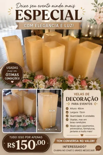 Velas decorativas
