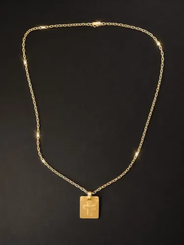 Corrente Cartier em Ouro 18k (750) Legítimo + Pingente. Peso 14.gramas total 