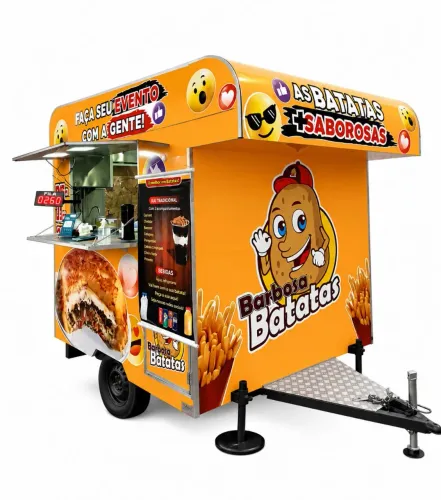Trailer completo equipado tudo inox  por dentro.