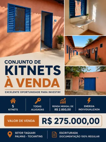 Venda Kitnets Taquari 