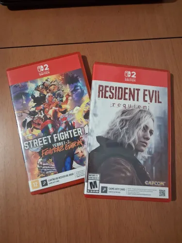 Kit Capcom: Resident Evil Requiem + Street Fighter 6 (Sem DLC) Nintendo Switch 2