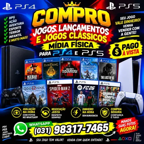 Jogos ps4 e ps5