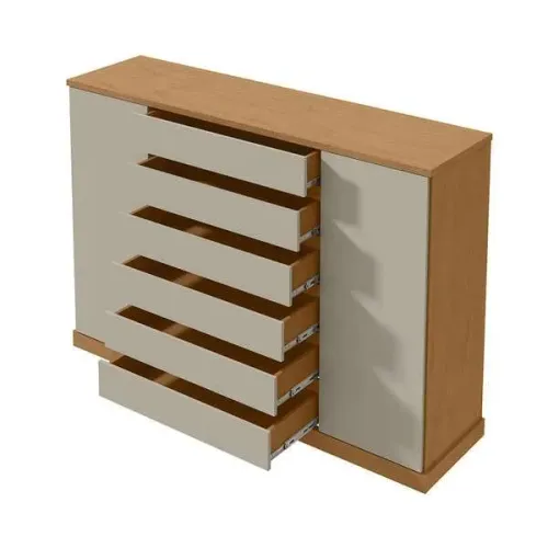 Mesa de Cabeceira Vedra 2 Gavetas Grande