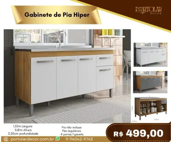 Gabinete de Pia Hiper a pronta entrega