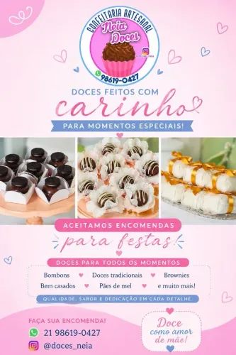 Doces artesanais caseiros 