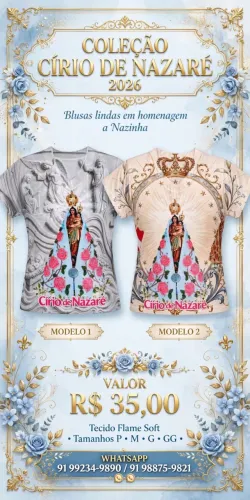 Camisas do círio 2026