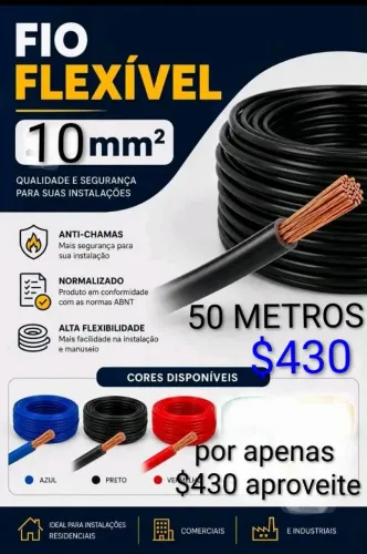 Fio 10mm flexível