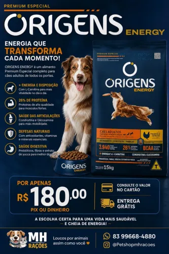 Ração origens entrega grátis 