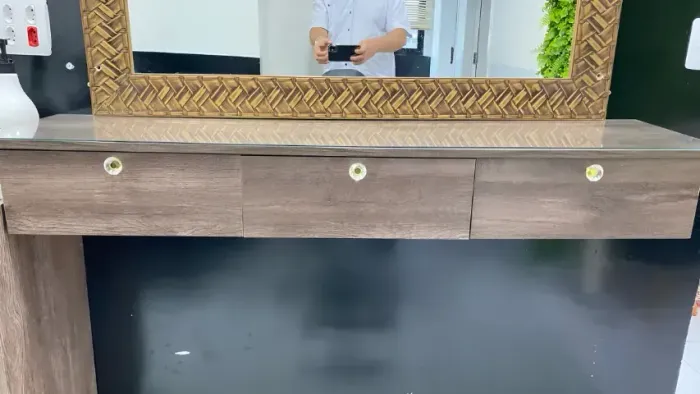  Urgente Bancada Profissional Cabeleireiro E Barbearia Design Moder Marrom (Usado) 