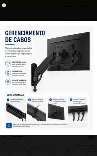 Suporte de parede para tv monitor