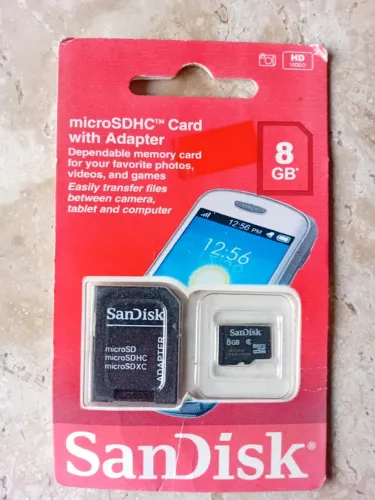 Cartão de memória 8gb Sandisk