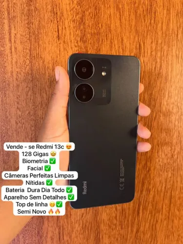 Celular Redmi 13c semi novo 