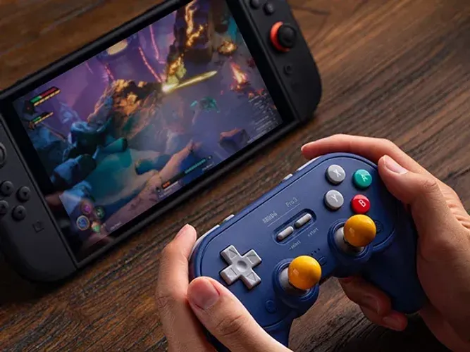 Controle Bluetooth Gamepad 8BitDo Pro 3 Switch Windows Android Original Novo