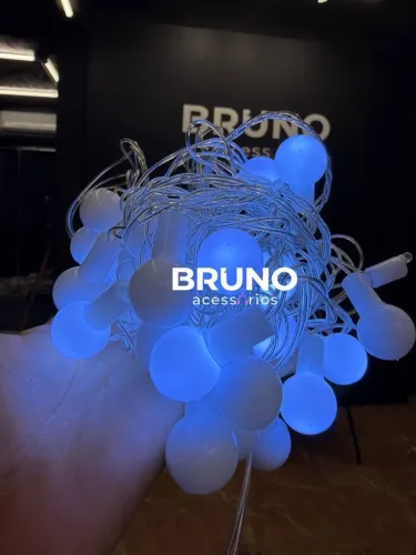 Cordão de Luzes de bolinha decorativa Natal