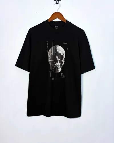 camiseta oversized preta 