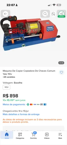  máquina de  chave 