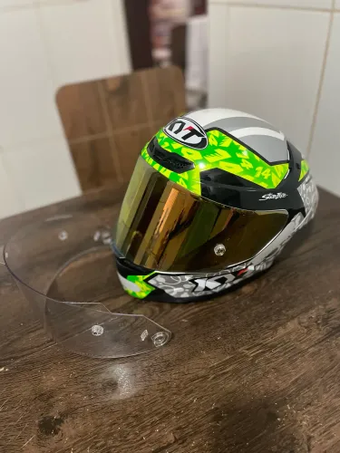 Capacete KYT TT-Course Arbolino com 2 viseiras 