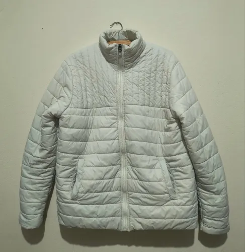 Jaqueta branca puffer masculina