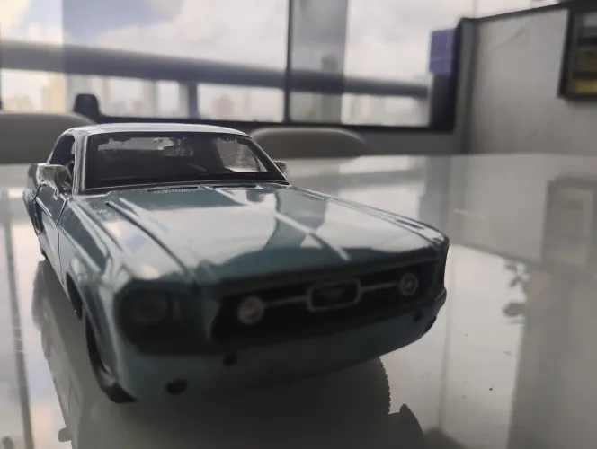 Miniatura Mustang GT 1967 Azul, Raro