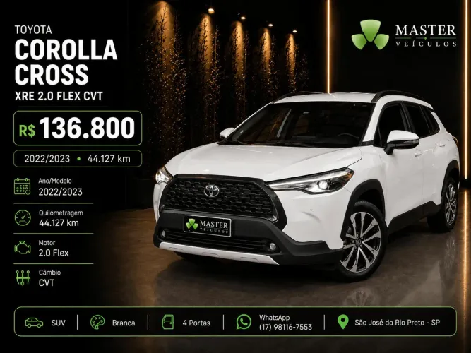 Toyota Corolla Cross XRE 2.0 16V Flex AUT 2023