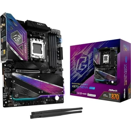 Placa-Mãe ASRock X870 Nova AM5 DDR5 ATX Wi-Fi