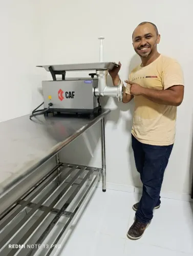 MOEDOR DE CARNE INOX BOCA 22 MM CAF 