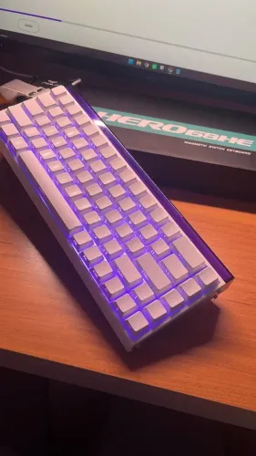 Teclado Magnético AULA HERO 68HE, RGB, 8K Polling Rate, Rapid Trigger (Com caixa + manual)