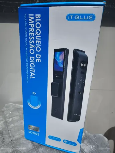 Fechadura eletronica abertura por Leitura Facial, digital, senhas, chaves, cartão, Remoto