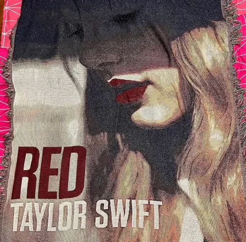 Cobertor Manta Tapeçaria Taylor Swift Red