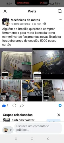 Ferramentas para oficina de motos 