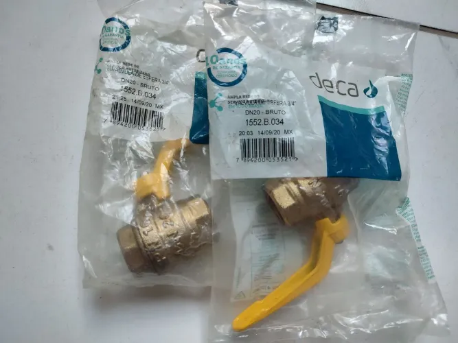 VENDENDO ESTES REGISTROS DE METAL DA MARCA DECA DN 20 NOVOS NA EMBALAGEM