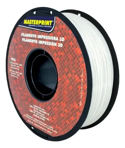Filamento 3D PETG Branco Masterprint 1kg 1,75mm NOVO