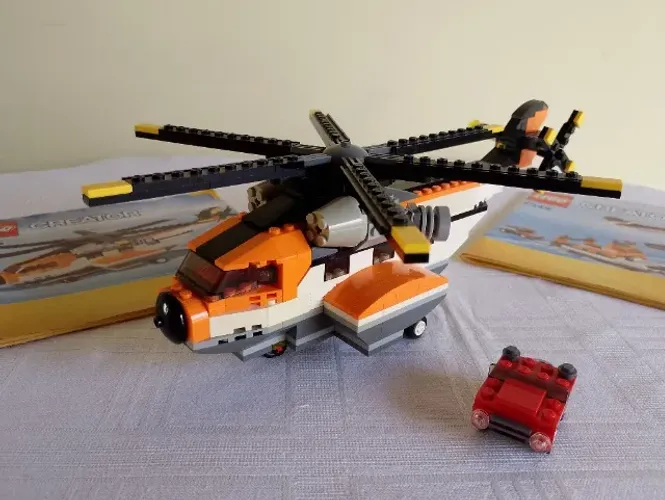Lego Creator 7345 - 3 em 1: Helicóptero, Avião e Barco