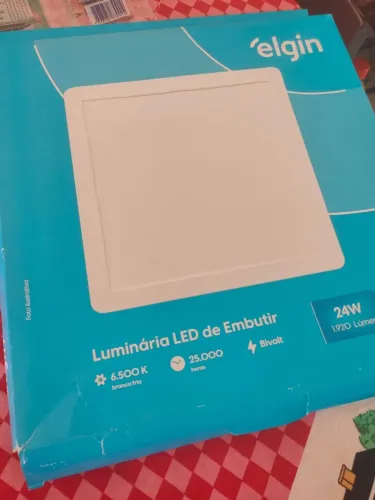 Plafon Elgin 24w Embutir Branco Novo