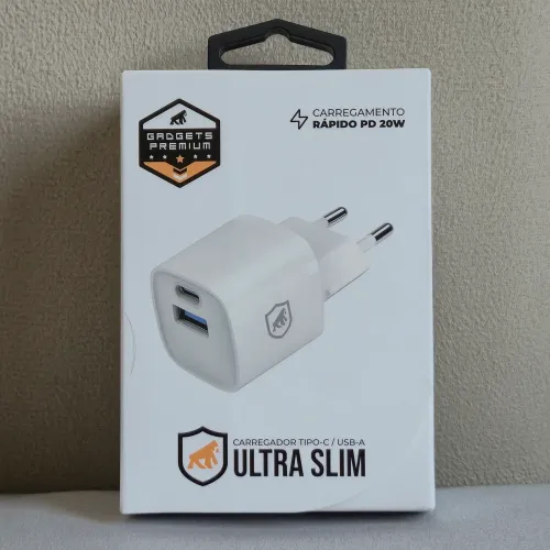 GShield - Fonte Carregador GaN 20W Ultrarrápido (Cabo não incluso)