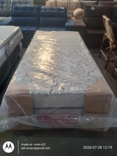 vendo cama box de solteiro conjugada